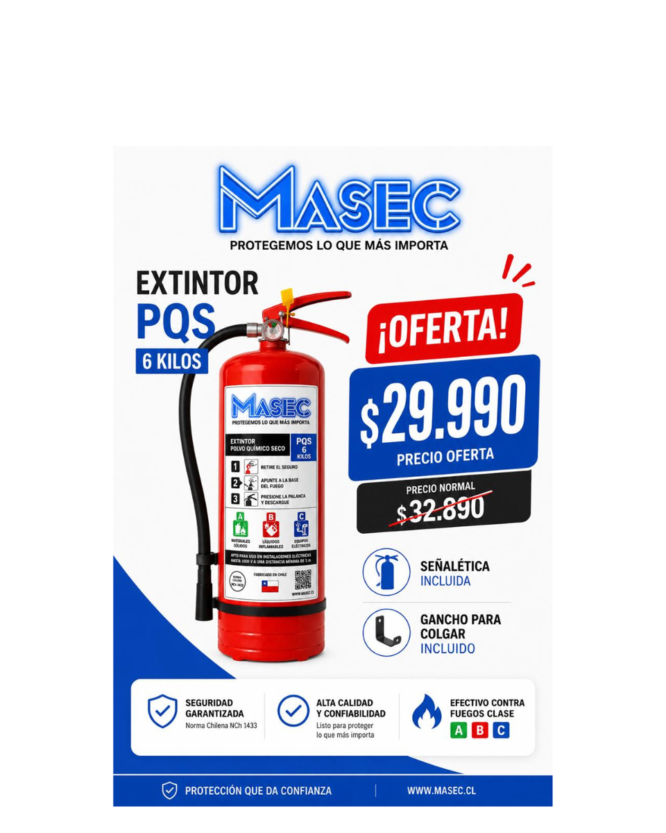 OFERTA EXTINTOR PQS-ABC 6 KILOS – Masec